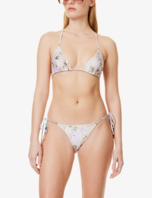 ZIMMERMANN: Acacia floral-print bikini