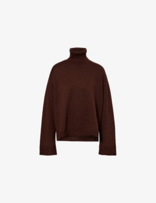 THE FRANKIE SHOP: Rhea turtleneck cotton-wool blend knitted jumper