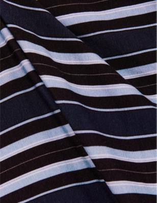 Dillon Striped Stretch-Jersey Midi Dress