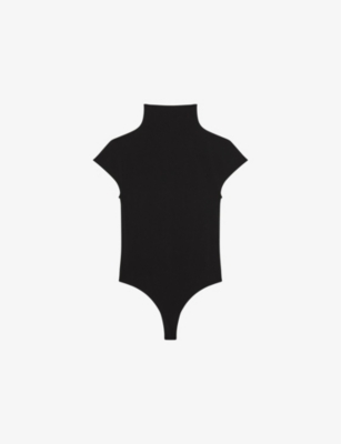 REISS: Laura High-Neck Slim-Fit Stretch-Jersey Bodysuit
