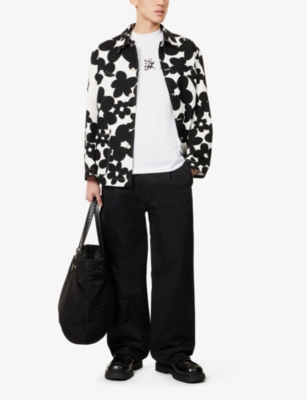 Shop Marni Mens Lily White Brand-print Crew-neck Relaxed-fit Cotton-jersey T-shirt