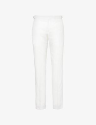 ORLEBAR BROWN: Griffon slim-fit straight-leg linen trousers