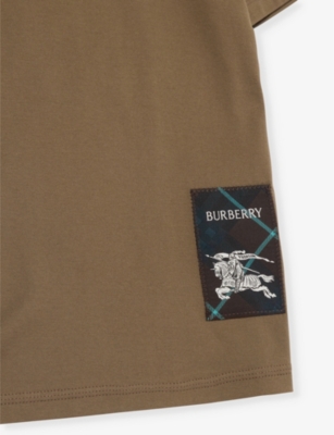 BURBERRY: Cedar EKD-logo cotton T-shirt 3-14 years