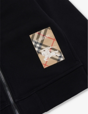 BURBERRY: Brand-patch long-sleeve cotton-jersey hoody 3-12 years