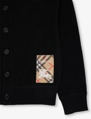 BURBERRY: Romie EKD-patch wool cardigan 4-14 years