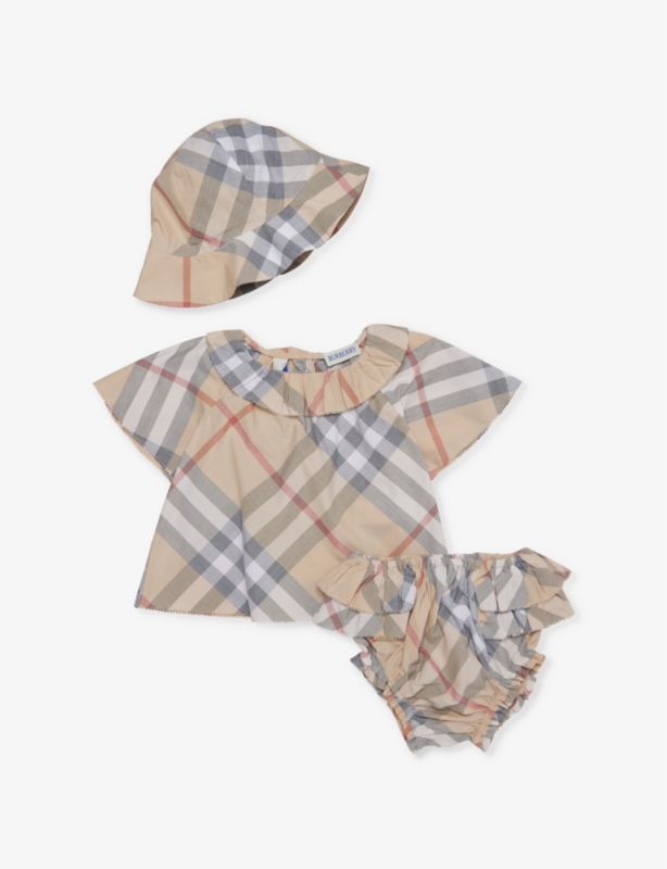 Lennie Check-Print Two-Piece Cotton Set 3-12 Months
