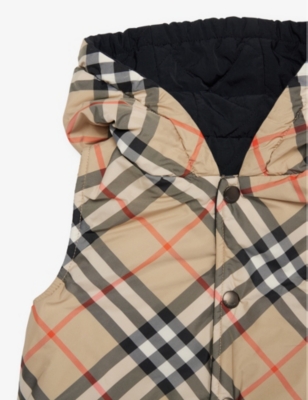 Reversible elasticated-hem shell gilet 12 months-2 years