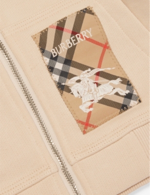 BURBERRY: Sami cotton-jersey hoody 12 months-2 years