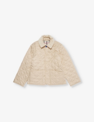 BURBERRY: Indy quilted shell jacket 4-14 years