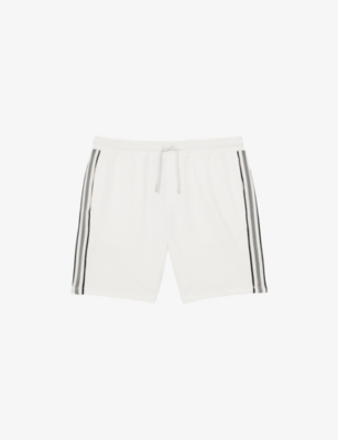 REISS: Phoenix Textured-Tape Drawstring-Waist Stretch-Jersey Shorts
