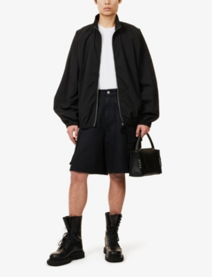 JW ANDERSON: Raglan-Sleeve Brand-Embroidered Regular-Fit Shell-Jacket