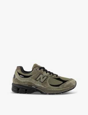 Mens New Balance 2002R Suede and Mesh Low-Top Trainers