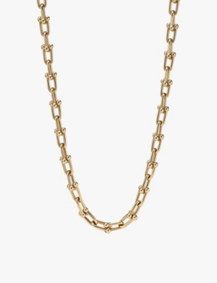 Tiffany & Co Womens Yellow Gold Tiffany Hardwear Medium Link 18ct Yellow-gold Necklace