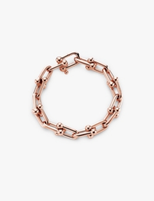 Tiffany & Co Womens Rose Gold Tiffany Hardwear Large Link 18ct Rose-gold Bracelet