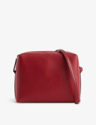 The Row Womens  Regent Leather Crossbody Bag In Barn Red Ans