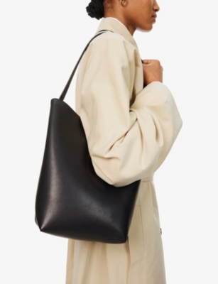 The Row Womens Black N/s Park Medium Leather Tote Bag In Black