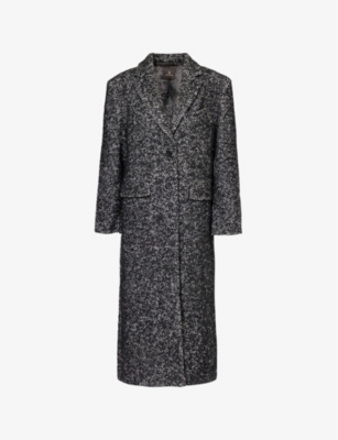 ANINE BING: Quinn single-breasted wool-blend coat