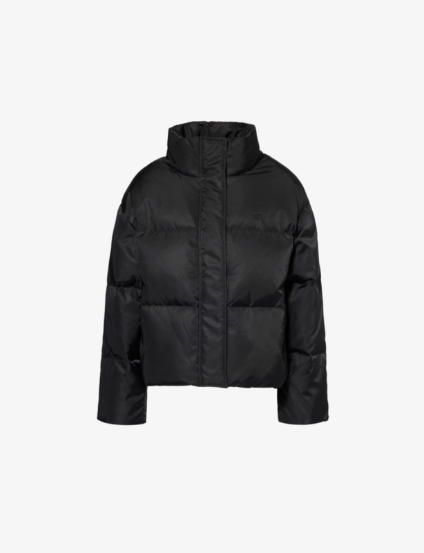 Dorian Puffer quilted down-fill faille jacket