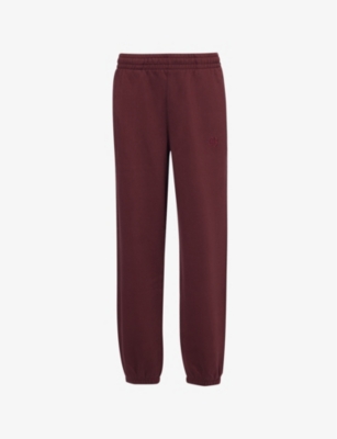 ANINE BING: Karter logo-embroidered cotton-jersey jogging bottoms
