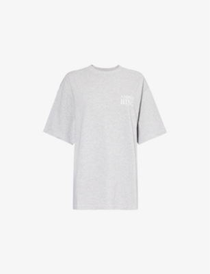 ANINE BING: Myers logo-print cotton T-shirt