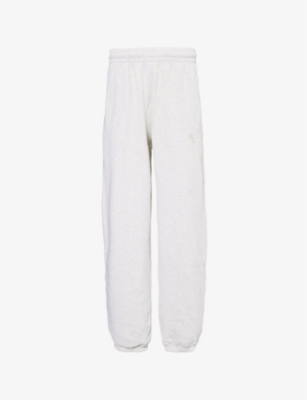 ANINE BING: Karter relaxed-fit wide-leg cotton-jersey jogging bottoms