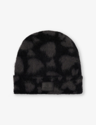 ANINE BING: Elia brand-patch alpaca-blend beanie