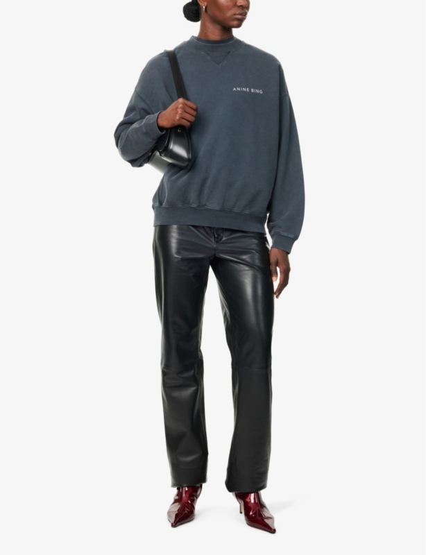 Jaci brand-and-graphic-print print cotton-jersey sweatshirt