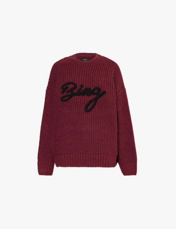 Sydney crewneck wool-blend knitted jumper