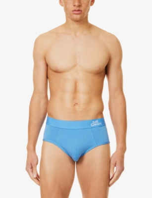 Justwears Mens Pack Of Three Without-pouch Stretch-jersey Briefs New Heights In New Heights