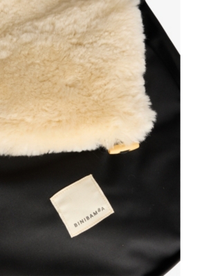 BINIBAMBA: Branded sheepskin pram footmuff