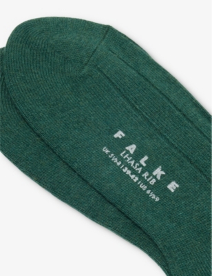 FALKE: Lhasa Rib wool-blend knitted socks