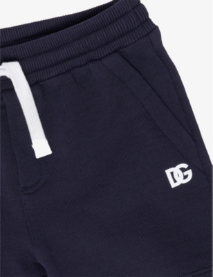 DOLCE & GABBANA: Logo-Print Relaxed-Fit Cotton Shorts 6 months-30 months