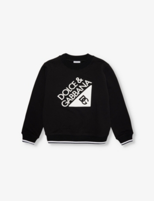 DOLCE & GABBANA: Crewneck cotton-jersey sweatshirt 6-12+ years