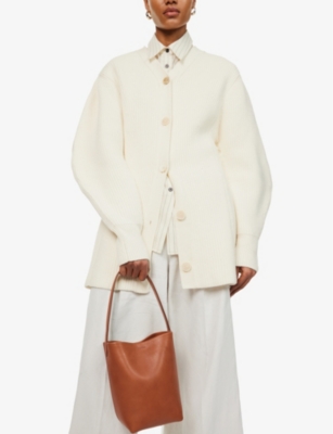 THE ROW: N/S Park small leather tote bag