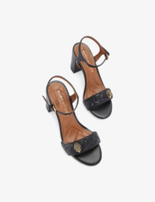 KURT GEIGER LONDON: Kensington Langley 75 Quilted Leather Heeled Sandals
