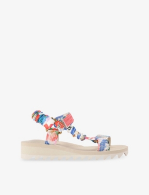 KURT GEIGER LONDON: Orion Woven Sandals