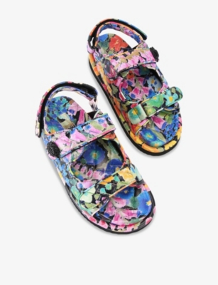 KURT GEIGER LONDON: Orson Quilted Leather Sandals