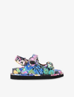 KURT GEIGER LONDON: Orson Quilted Leather Sandals
