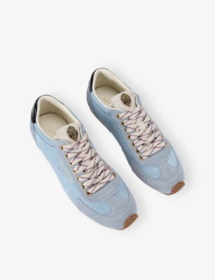 KURT GEIGER LONDON: Islington Low-Top Suede Trainers
