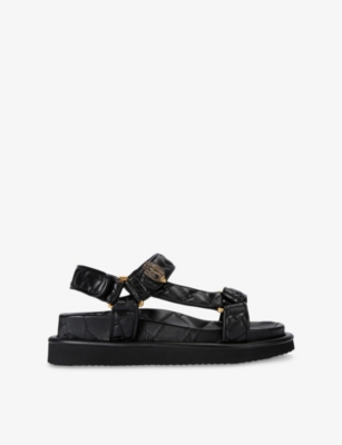 KURT GEIGER LONDON: Orson Faux-Leather Sandals
