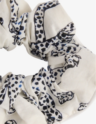 DESMOND AND DEMPSEY AND DEMPSEY WOMENS JAG SMALL SCALE GRAPHIC-PRINT COTTON SCRUNCH 