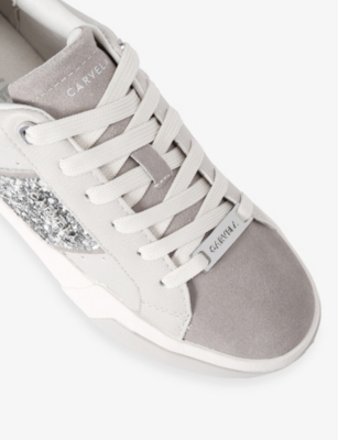 CARVELA: Santiana Sequin-Embellished Low-Top Trainers