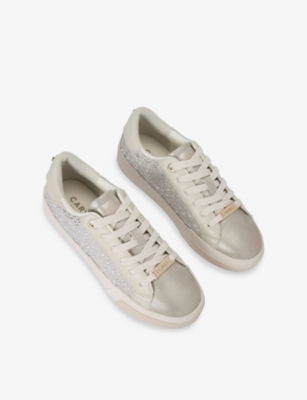 CARVELA: Santiana Jewel Low-Top Faux-Leather Trainers