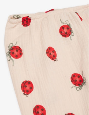 KONGES SLOJD: Ladybug-pattern cotton trousers 12 months - 8 years