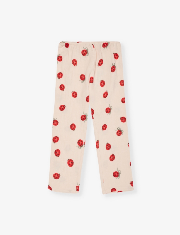 Ladybug-pattern cotton trousers 12 months - 8 years