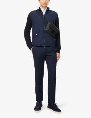 ELEVENTY: Knitted-Sleeve Wool-Blend Jacket