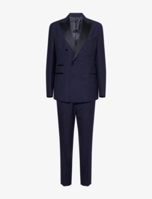 ELEVENTY: Wool and Silk-Blend Tuxedo Suit