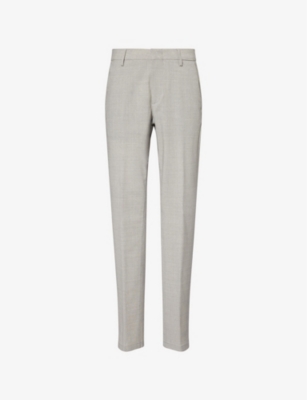 ELEVENTY: Two-Slip-Pockets Straight-Leg Stretch-Wool Trousers