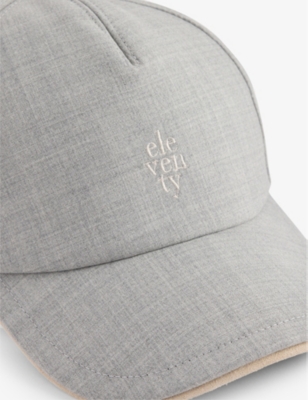 ELEVENTY: Brand-Embroidery Wool and Silk-Blend Baseball Cap