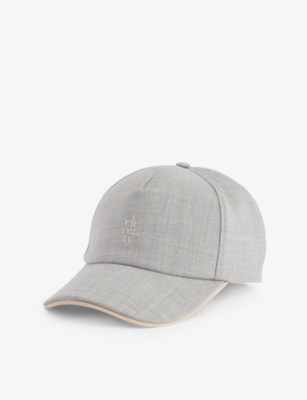 ELEVENTY: Brand-Embroidery Wool and Silk-Blend Baseball Cap
